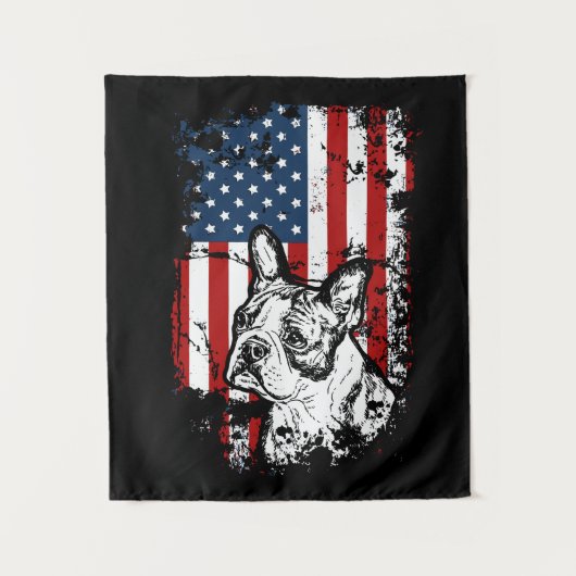 Tenture Boston terrier (Devant)