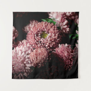 Tenture Botanical floral dark moody banner or background w