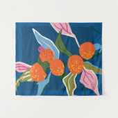 Tenture Botanique Orange luxuriant (Devant (Horizontal))