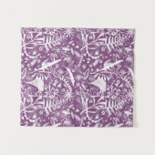 Tenture Botanique violet moderne (Devant (Horizontal))