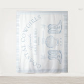 Tenture Bottes de cowgirl côtière enterrement de vie de je (Devant)