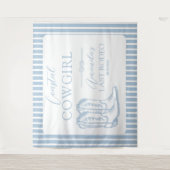 Tenture Bottes de cowgirl côtière, fête de bachelorette oc (Devant)