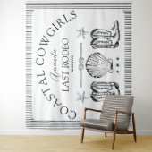 Tenture Bottes de cowgirl côtière, fête de bachelorette we (En situation)