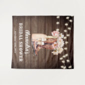 Tenture Bottes de cowgirl rustiques Toile de fond de maria (Devant (Horizontal))