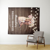 Tenture Bottes de cowgirl rustiques Toile de fond de maria (En situation (horizontale))