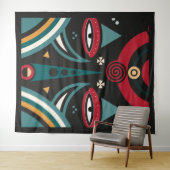 Tenture Bouclier guerrier massaï (En situation (horizontale))