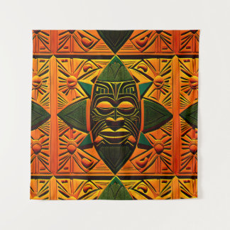 Tenture Bouclier Tiki