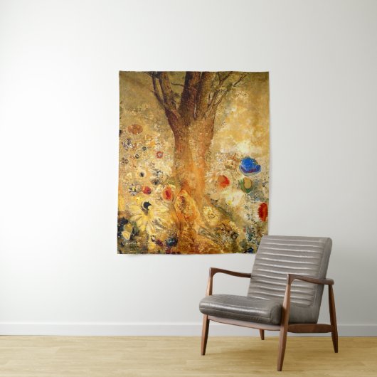 Tenture Bouddha dans sa jeunesse, célèbre peinture, (En situation)