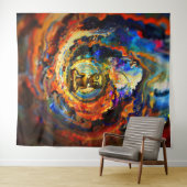 Tenture Bouddha de style Rorschach 80x60 001 (En situation (horizontale))