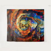 Tenture Bouddha de style Rorschach 80x60 001 (Devant (Horizontal))