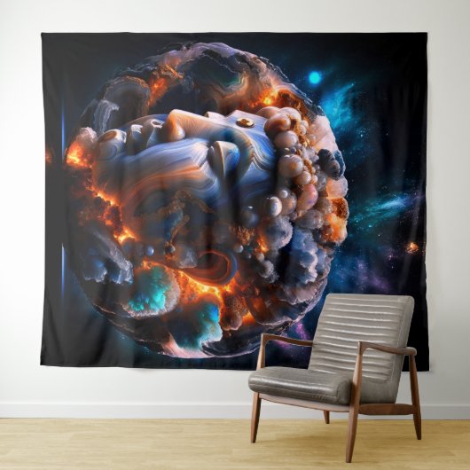 Tenture Bouddha détermination (En situation (horizontale))