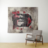 Tenture Boudoir | Canopée de l'Écharpe Antique Poster Lit (En situation (horizontale))