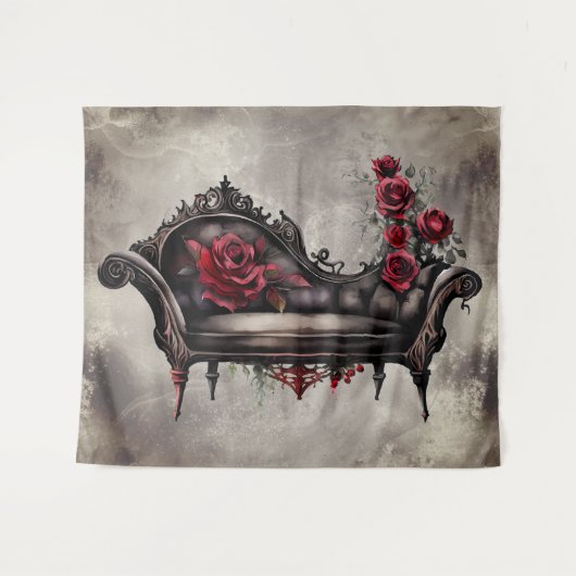 Tenture Boudoir Chaise | Canapé-lit victorien d'évanouisse (Devant (Horizontal))