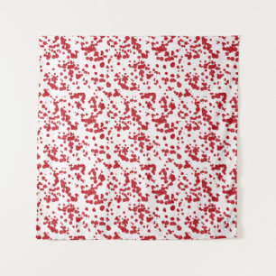Tenture Bouffées de peinture rouge