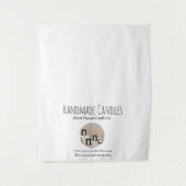 Tenture Bougies Monter Boutique Table Runner S'inscrire Ve (Devant)