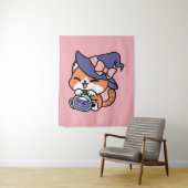 Tenture Bouillon de sorcière chat – Design de chat d'Hallo (En situation)