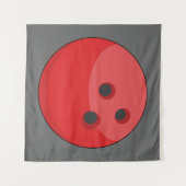 Tenture Boule rouge de Bowling (Devant (Horizontal))