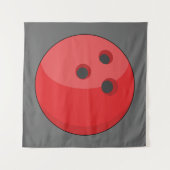 Tenture Boule rouge de Bowling (Devant)
