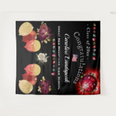 Tenture Boule rouge Disco Graduation 2025 (Devant (Horizontal))