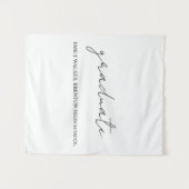 Tenture Bouncy Script Remise des diplômes  (Devant (Horizontal))