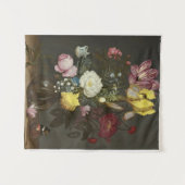 Tenture Bouquet de fleurs dans un vase de verre (Devant (Horizontal))