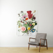 Tenture Bouquet de fleurs Illustration vintage (En situation)