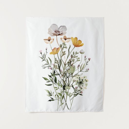 Tenture Bouquet de fleurs sauvages séchées (Devant)