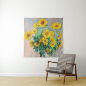 Tenture Bouquet de tournesols Claude Monet (En situation)