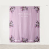 Tenture Bouquet floral, fond photo Mariage (Devant)