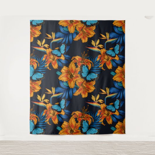 Tenture Bouquet tropical (Devant)