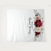 Tenture Bourgogne Champagne Ivoire Mauve Rose Shower de Ma (Devant (Horizontal))