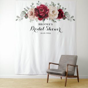 Tenture Bourgogne Champagne Ivory Mauve Rose Fête des mari