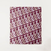 Tenture Bourgogne et crème Tan toile de fond (Devant)