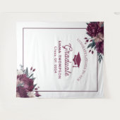 Tenture Bourgogne Florale Et Diplôme De Crème Contexte (Devant (Horizontal))