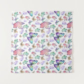 Tenture Bouteilles d'aquarelle Motif sans couture (Devant (Horizontal))