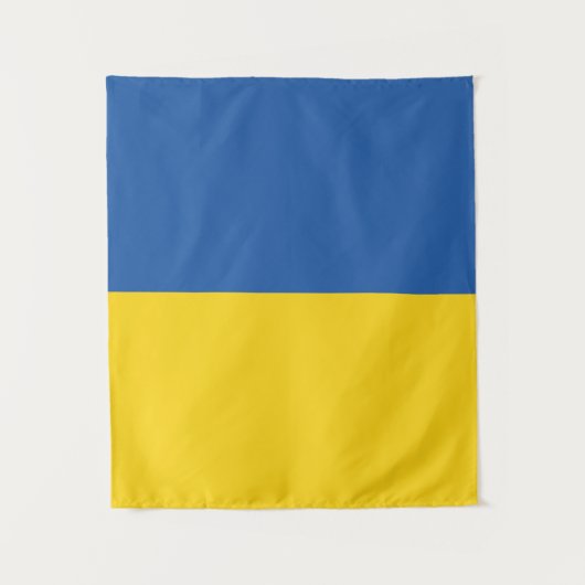 Tenture Bouton du drapeau de l'Ukraine (Devant)