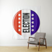 Tenture Bouton Élection (En situation)