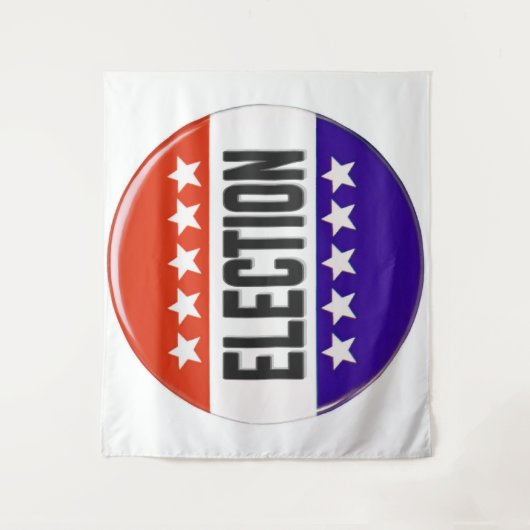Tenture Bouton Élection (Devant)