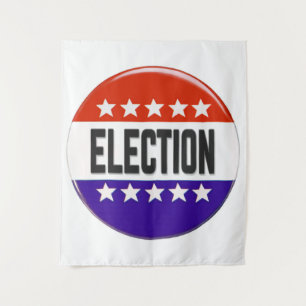 Tenture Bouton Élection