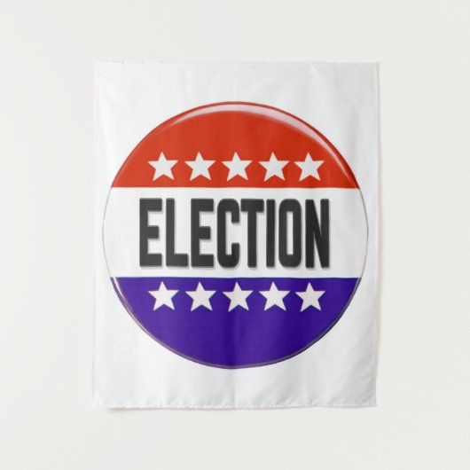 Tenture Bouton Élection (Devant)