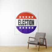 Tenture Bouton Élection (En situation)
