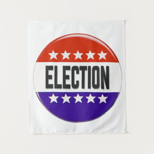 Tenture Bouton Élection (Devant)