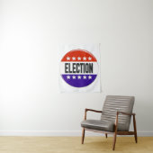 Tenture Bouton Élection (En situation)