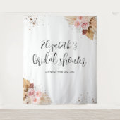 Tenture Boutons arrière Fête des mariées | Aquarelle Boho (Devant)