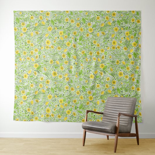 Tenture Boutons blancs (En situation (horizontale))