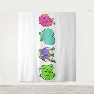 Tenture Boutons de hamster colorés