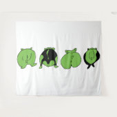 Tenture Boutons de hamster vert (Devant (Horizontal))