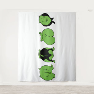 Tenture Boutons de hamster vert