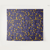 Tenture Boutons jaunes et violets (Devant (Horizontal))