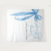 Tenture Bow She's Tying the Knot Fête des mariées Backdrop (Devant (Horizontal))